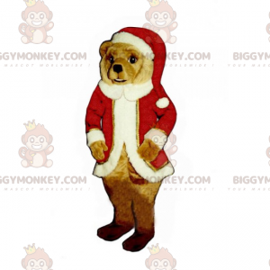 BIGGYMONKEY™ Costume da mascotte orso Babbo Natale -
