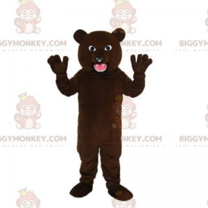 BIGGYMONKEY™ Jungtier-Maskottchen-Kostüm mit offenem Mund -