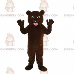 BIGGYMONKEY™ Costume da mascotte cucciolo a bocca aperta -