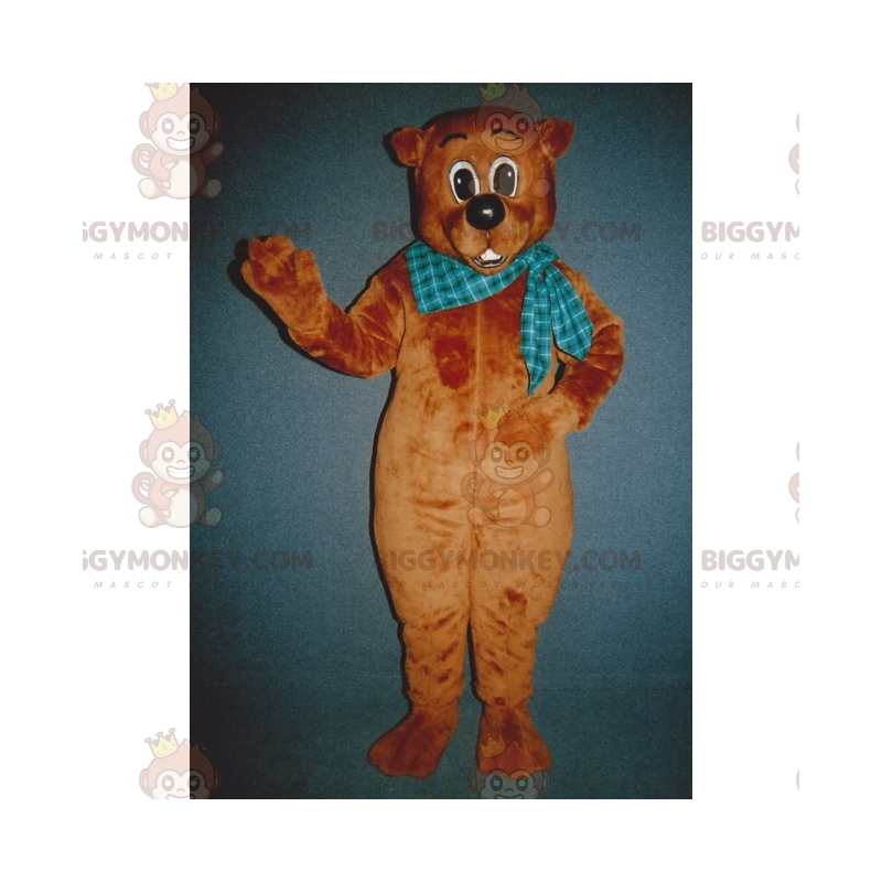 BIGGYMONKEY™ Costume da mascotte Cucciolo di orso bruno con