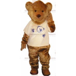 Brown Bear Cub BIGGYMONKEY™ Maskottchen-Kostüm mit T-Shirt -