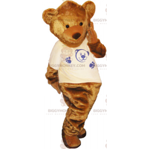 Brown Bear Cub BIGGYMONKEY™ Mascot Costume With Tee Shirt -