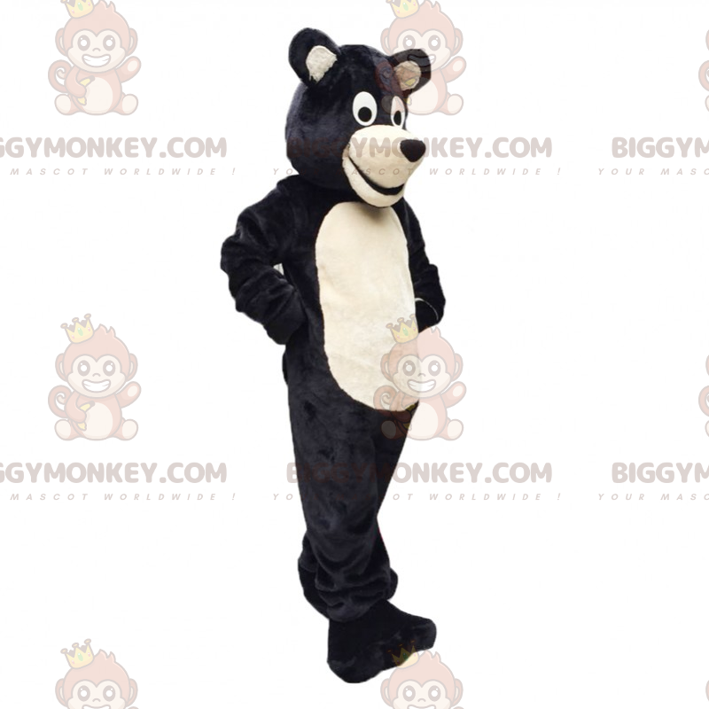 Costume de mascotte BIGGYMONKEY™ d'ourson noir et blanc -
