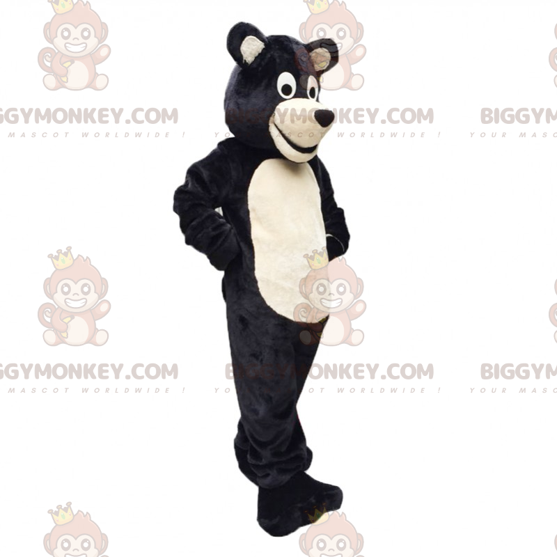 Traje de mascote de filhote preto e branco BIGGYMONKEY™ –