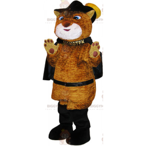 Costume da mascotte del gatto con gli stivali BIGGYMONKEY™ con