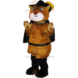 Costume de mascotte BIGGYMONKEY™ du chat botte avec une cape -