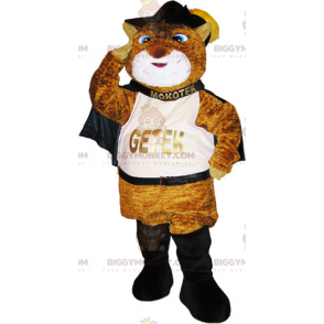Brown Boot Cat BIGGYMONKEY™ Mascot Costume - Biggymonkey.com