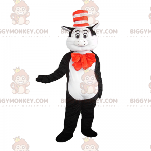 Fantasia de mascote de gato com chapéu BIGGYMONKEY™ - Dr. Seuss
