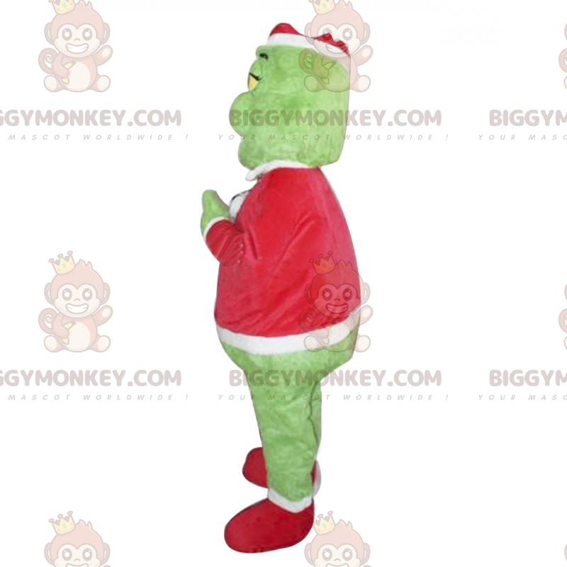 Costume de mascotte BIGGYMONKEY™ du Grinch en tenue de Noel -