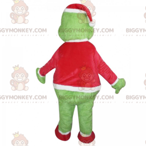 Costume de mascotte BIGGYMONKEY™ du Grinch en tenue de Noel -