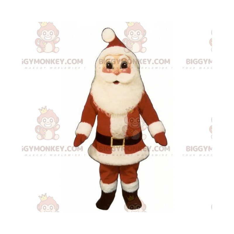 BIGGYMONKEY™ Costume da Babbo Natale per mascotte -