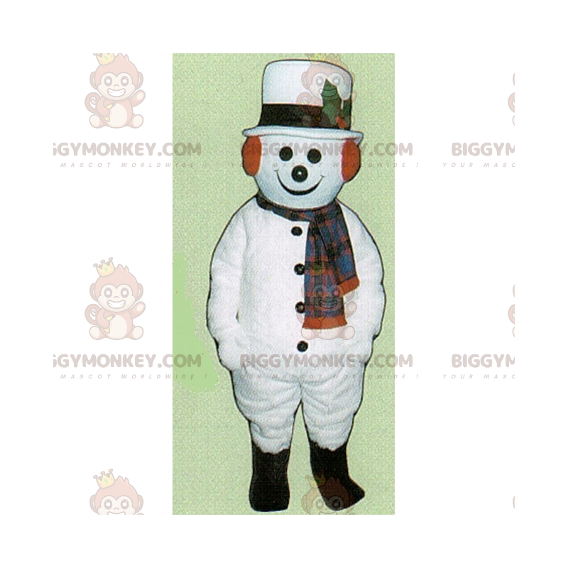 Costume de mascotte BIGGYMONKEY™ du Temps des Fêtes - Bonhomme