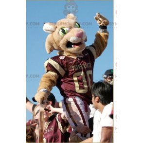 Brown Tiger BIGGYMONKEY™ Mascot Costume In Sportswear –