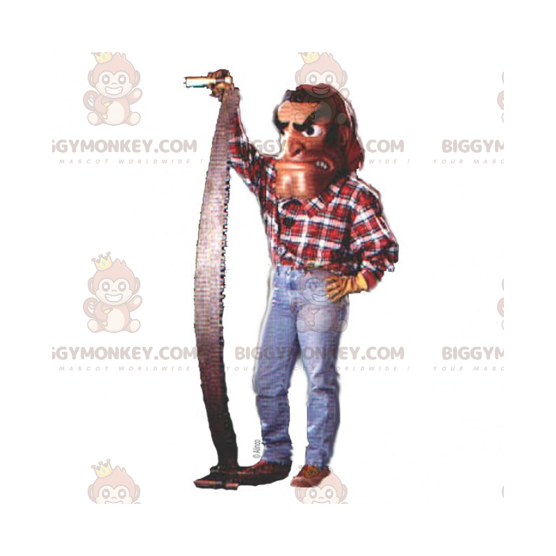 Lumberjack Plaid Shirt BIGGYMONKEY™ Mascot Costume –