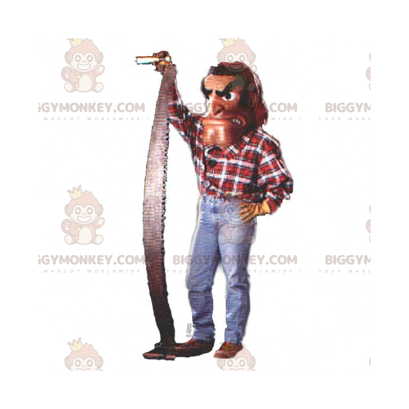 Lumberjack plaidskjorte BIGGYMONKEY™ maskotkostume -