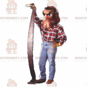 Lumberjack plaidskjorte BIGGYMONKEY™ maskotkostume -