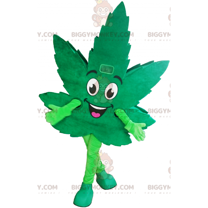 BIGGYMONKEY™ Cannabis Leaf Mascot Kostym - BiggyMonkey maskot