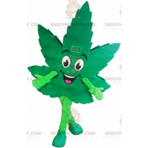 Traje de mascote de folha de cannabis BIGGYMONKEY™ –