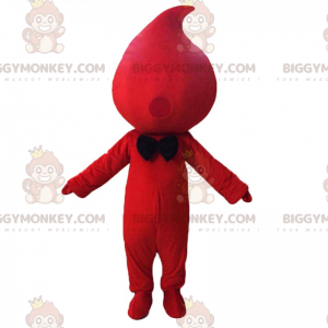 BIGGYMONKEY™ Blood Drop Mascot Costume with Bow Tie -