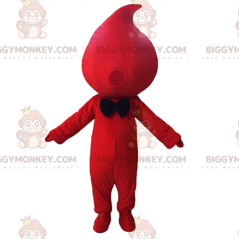 BIGGYMONKEY™ Blood Drop-mascottekostuum met vlinderdas -
