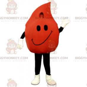 BIGGYMONKEY™ Blood Drop Mascot Costume with Smile –