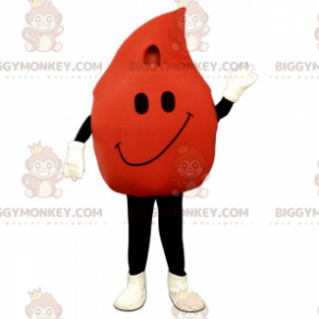 BIGGYMONKEY™ Disfraz de mascota de gota de sangre con sonrisa -