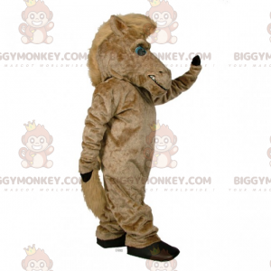 BIGGYMONKEY™ Costume mascotte cavallo grande con criniera lunga
