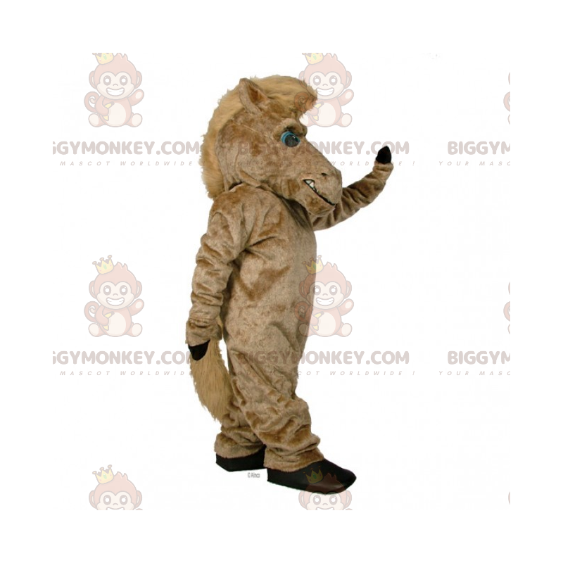 BIGGYMONKEY™ Costume mascotte cavallo grande con Formato L (175-180 CM)