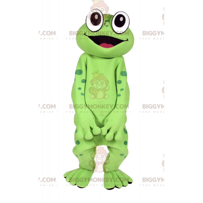 Big Eyes Smiling Frog Mascot -asu BIGGYMONKEY™ - Biggymonkey.com