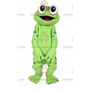 Big Eyes lachende kikker mascotte kostuum BIGGYMONKEY™ -