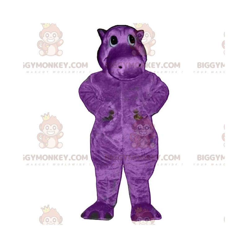 BIGGYMONKEY™ Paars nijlpaard-mascottekostuum - Biggymonkey.com