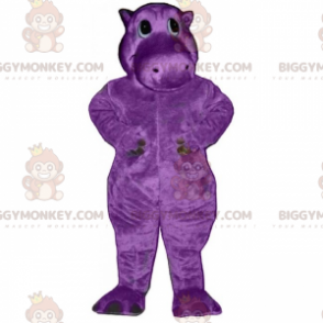 BIGGYMONKEY™ Costume mascotte ippopotamo viola - Biggymonkey.com