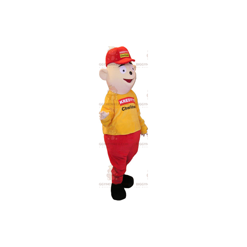 Disfraz de mascota BIGGYMONKEY™ para hombre con gorra -