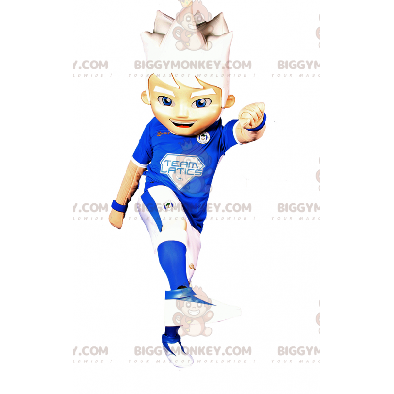 Traje de mascote de jogador de futebol BIGGYMONKEY™ –