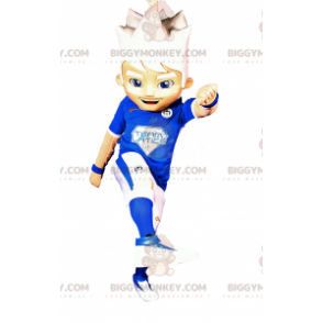 Traje de mascote de jogador de futebol BIGGYMONKEY™ –