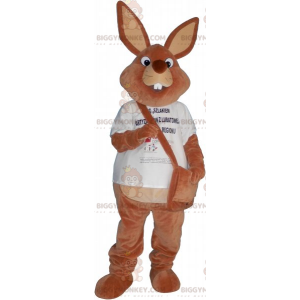 Στολή μασκότ Brown Bunny BIGGYMONKEY™ με τσάντα Sling -