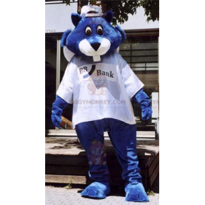 Blue Beaver BIGGYMONKEY™ mascottekostuum - Biggymonkey.com