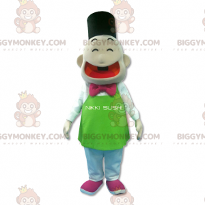 Costume de mascotte BIGGYMONKEY™ de bonhomme japonais -