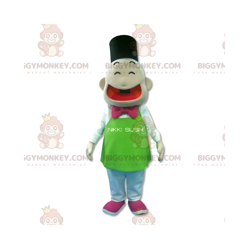 Costume de mascotte BIGGYMONKEY™ de bonhomme japonais -