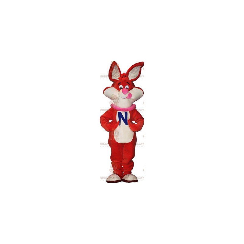 Kostium maskotka pomarańczowy króliczek BIGGYMONKEY™ -