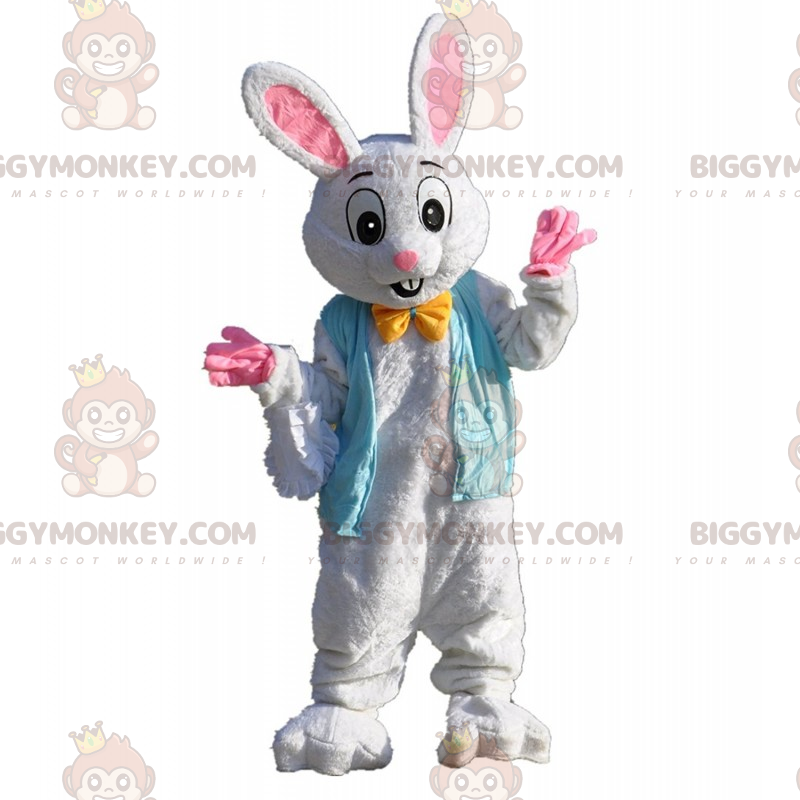 BIGGYMONKEY™ Costume da mascotte coniglietto con orecchie rosa