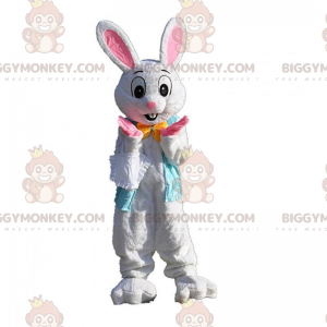 BIGGYMONKEY™ kanin med lyserøde ører maskotkostume -