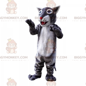 Disfraz de mascota de lobo de ojos azules BIGGYMONKEY™ -