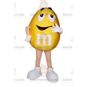 Żółty kostium maskotki M&Ms BIGGYMONKEY™ - Biggymonkey.com