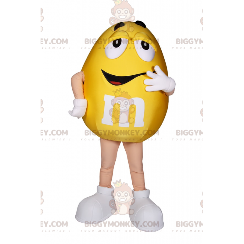Kostým žlutého maskota BIGGYMONKEY™ M&Ms – Biggymonkey.com
