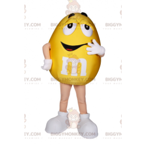 Żółty kostium maskotki M&Ms BIGGYMONKEY™ - Biggymonkey.com