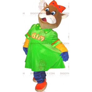 BIGGYMONKEY™ Costume da mascotte travestito da gatta -