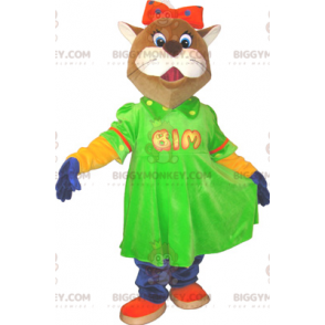 BIGGYMONKEY™ Lady Cat-udklædt maskotkostume - Biggymonkey.com