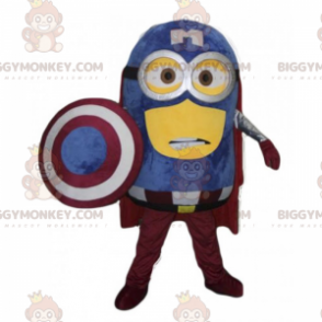 BIGGYMONKEY™ Minion-mascottekostuum - Captain America -