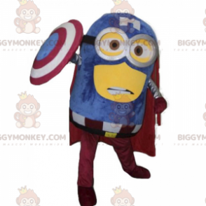 BIGGYMONKEY™ Minion maskotti -asu - Kapteeni Amerikka -